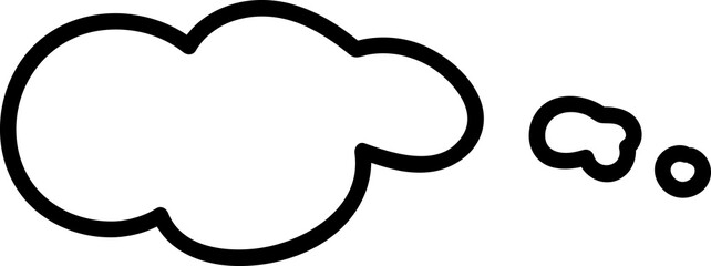 Groovy cloud illustration