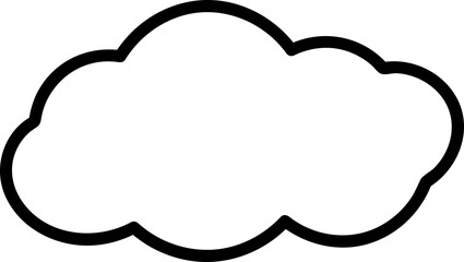 Groovy cloud illustration © TWINS DESIGN STUDIO