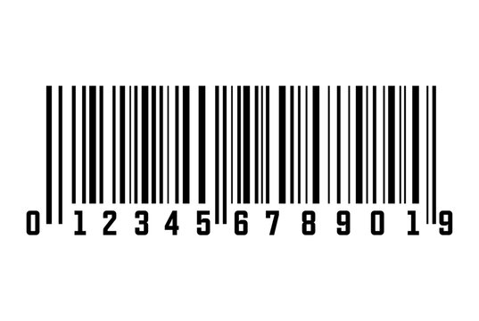 Barcode on transparent background. Bar code vector stock illustration