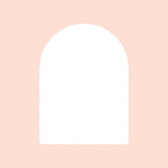 Fototapeta premium ドアや窓のようなシンプルで抽象的な形- 手書きのバナー･背景素材 