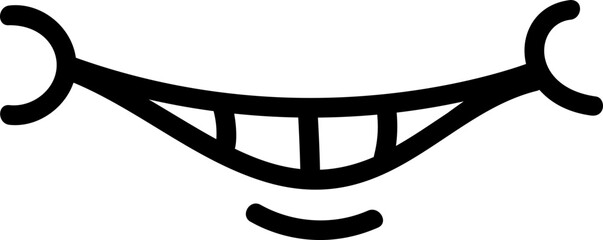 Comic mouth illustration