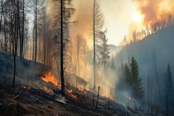 Devastating Wildfires Ravage Forests, Endangering Ecosystems And Communities