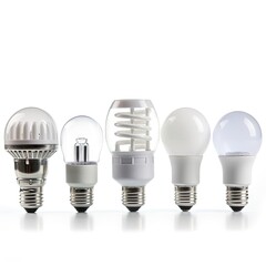 energy saving light bulb isolated on white background