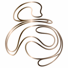 Abstract figure drawing gradient design.