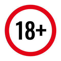 18 plus only icon.