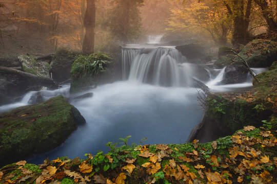 The waterfalls of Monte Gelatone Lazio, Italy