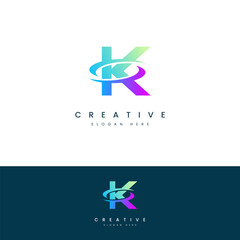 Abstract Letter K Logo Design Vector Template
