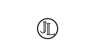 JL, LJ , J , L , Abstract Letters Logo Monogram	