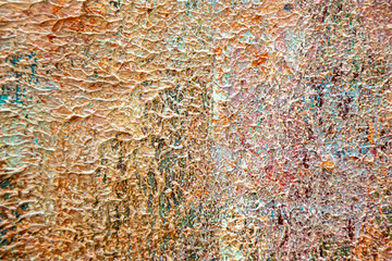 Colorful abstract oil painting art background. Texture of canvas and oil.
