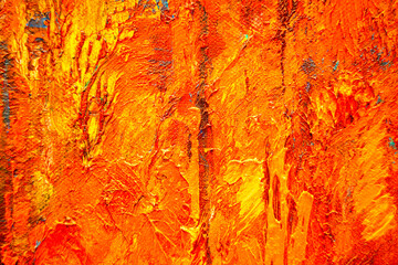 Colorful abstract oil painting art background. Texture of canvas and oil.