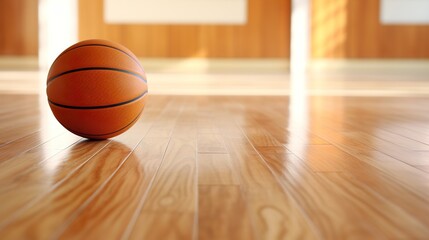 basketball on the floor