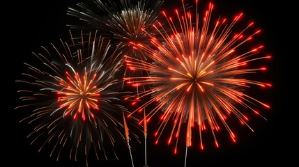 Obraz premium fireworks in the night sky