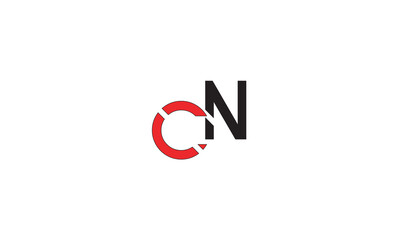 CN, NC, N, C Abstract Letters Logo Monogram	