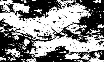Fototapeta premium Abstract grunge black texture. Vector background, frame, banner, wall.