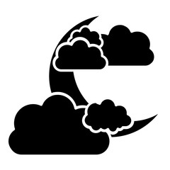 partly cloudy night icon