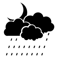 rainy night icon