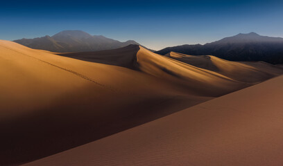 Fototapeta na wymiar Sand dunes in Great Sand Dunes National Park
