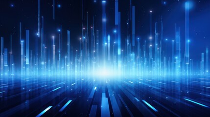 abstract blue background with white light