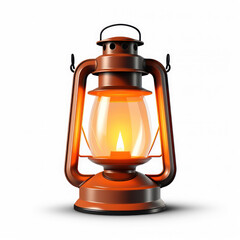 Modern lantern on isolate transparency background, PNG