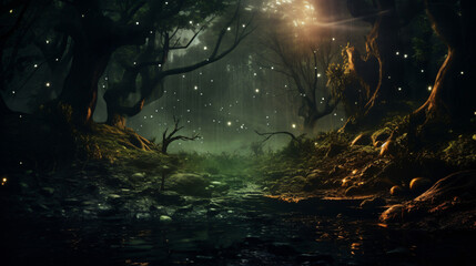 Fantasy forest portal.