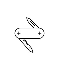army knife icon, vector best line icon.