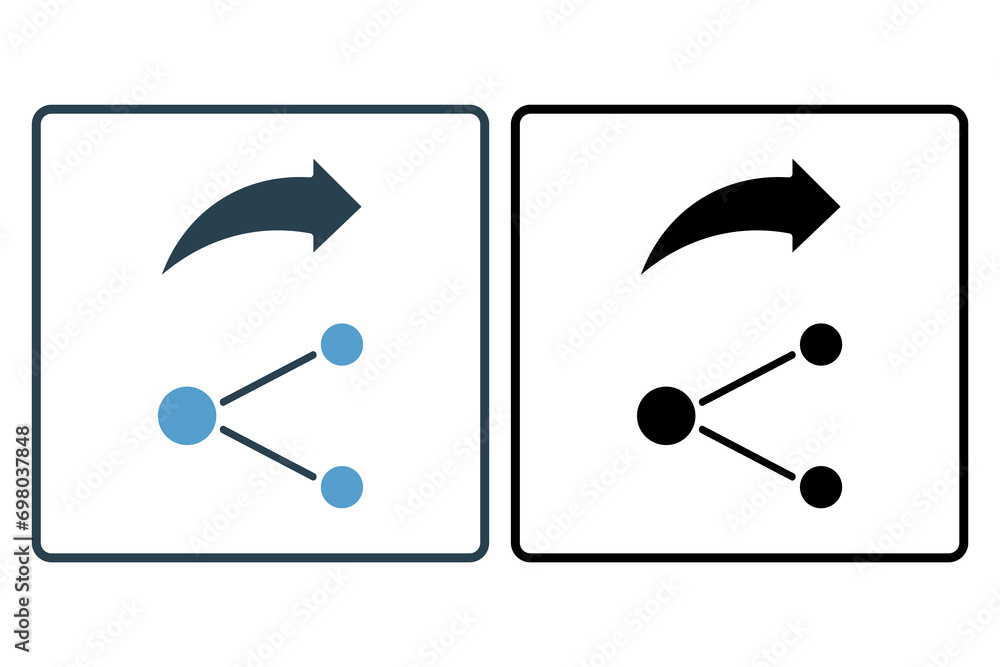Poster share icon. icon related to basic web and ui. suitable for web site, app, user interfaces, printable