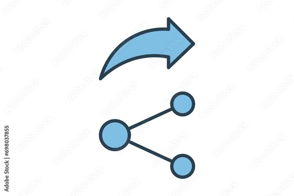 Poster share icon. icon related to basic web and ui. suitable for web site, app, user interfaces, printable