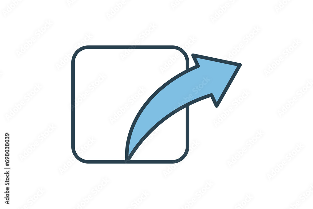 Poster share icon. icon related to basic web and ui. suitable for web site, app, user interfaces, printable