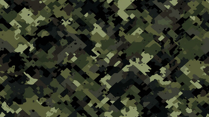 Digital army Camouflage seamless pattern