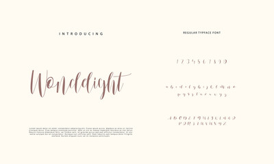 Signature Font Calligraphy Logotype Script Brush Font Type Font lettering handwritten
