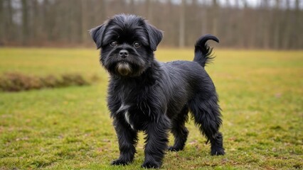 Affenpinscher dog in the park