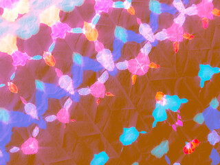 Ethnic Pattern. Bright Ikat Motif. Colorful