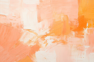 Canvas Painted With Bold Peachyorange Strokes And Textures For Abstract Art