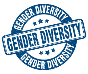 gender diversity stamp. gender diversity label. round grunge sign