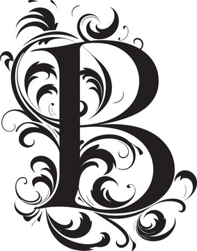 Boundless Creativity Limitless Letter B Decor Vector Breathtaking Beauty Stunning Font B Vector Design