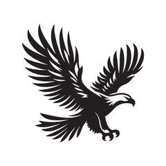 Celestial Flight Path: The Flying Eagle Silhouette, Mapping an Elegant Path Across the Celestial Canopy.
