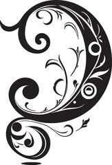 Detailed Accents Intricate Font D Decor Vector Daring Serenity Bold Font D Vector Art