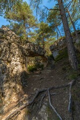Arche naturelle des Arcs-de-Saint-Pierre à Saint-Pierre-des-Tripiers, Lozère, France