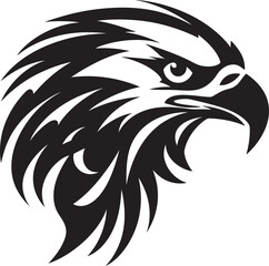 Skyborne Majesty Eagle Logo Glyph Aerial Sovereign Black Eagle Insignia