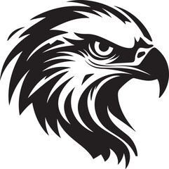 Talon s Emblem Black Eagle Mark Winged Elegance Eagle Icon Design