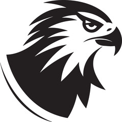 Regal Avian Black Eagle Emblem Skyward Sentinel Eagle Iconography