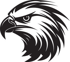Feathered Grace Eagle Icon Design Noble Avian Mark Black Vector Eagle