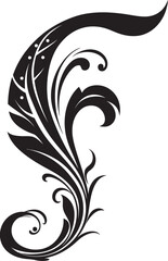 Frosty Accents Chilled Letter F Decor Vector Fine tuned Elegance Refined Font F Vector Art