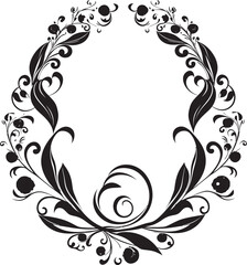 Fototapeta premium Oasis Swirls Serene Font O Vector Art Oriental Aura Exotic Letter O Decor Vector