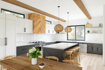 Luxury home interior with elegant and expensive furniture in a cozy design.
