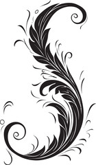 Stellar Swirls Celestial Letter S Vector Art Sonorous Script Harmonic Font S Decor Vector