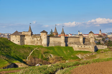 Old Castle medieval castle town of Kamenetz-Podolsk, Ukraine is one of the historical monuments.