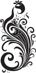 Fototapeta premium Spiraling Elegance Abstract Swirl Design Flourishing Union Wedding Swirl Icon