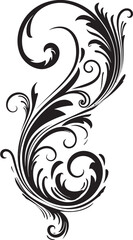 Fototapeta premium Enchanted Union Wedding Swirl Emblem Ornate Matrimony Whirl Swirl Vector Design
