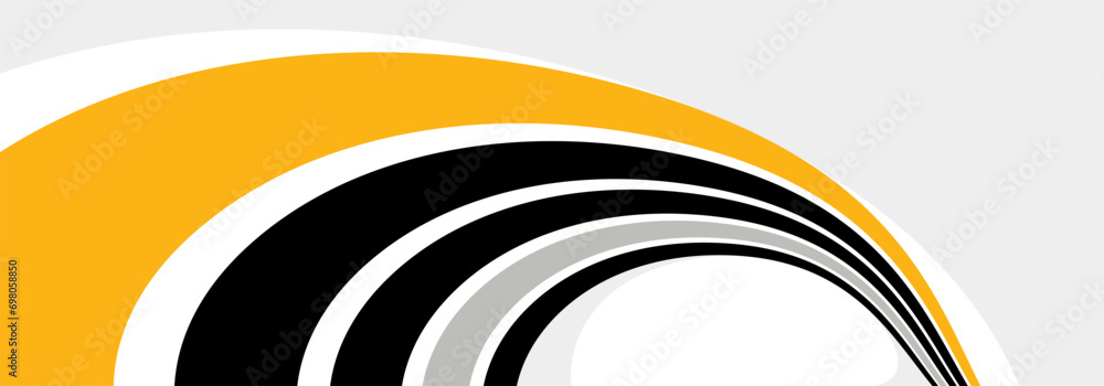 Aufkleber creative lines vector abstract background, 3d perspective linear graphic design composition, stripes